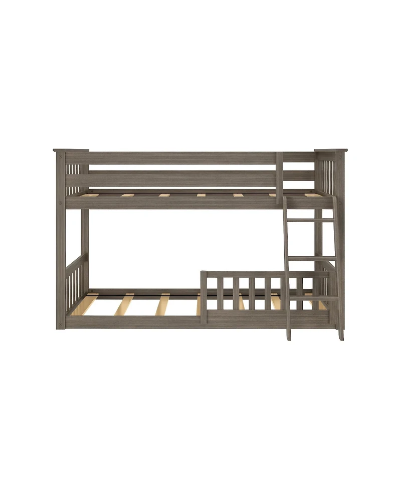 Max & Lily Twin over Low Bunk with Single Guard Rail