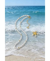 Classicharms Lila Starfish Keshi Pearl Pendant Necklace