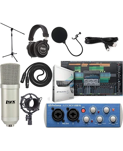 PreSonus AudioBox 96 Usb 2x2 Recording Bundle