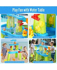 Gnuadz 3-Tier Water Table Kids Outdoor Sensory Play Summer Gift