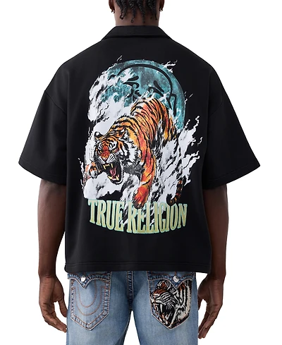 True Religion Men's Tiger Short-Sleeve Polo Shirt