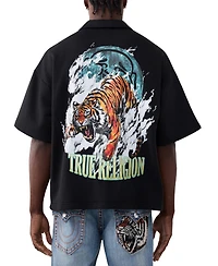 True Religion Men's Tiger Short-Sleeve Polo Shirt