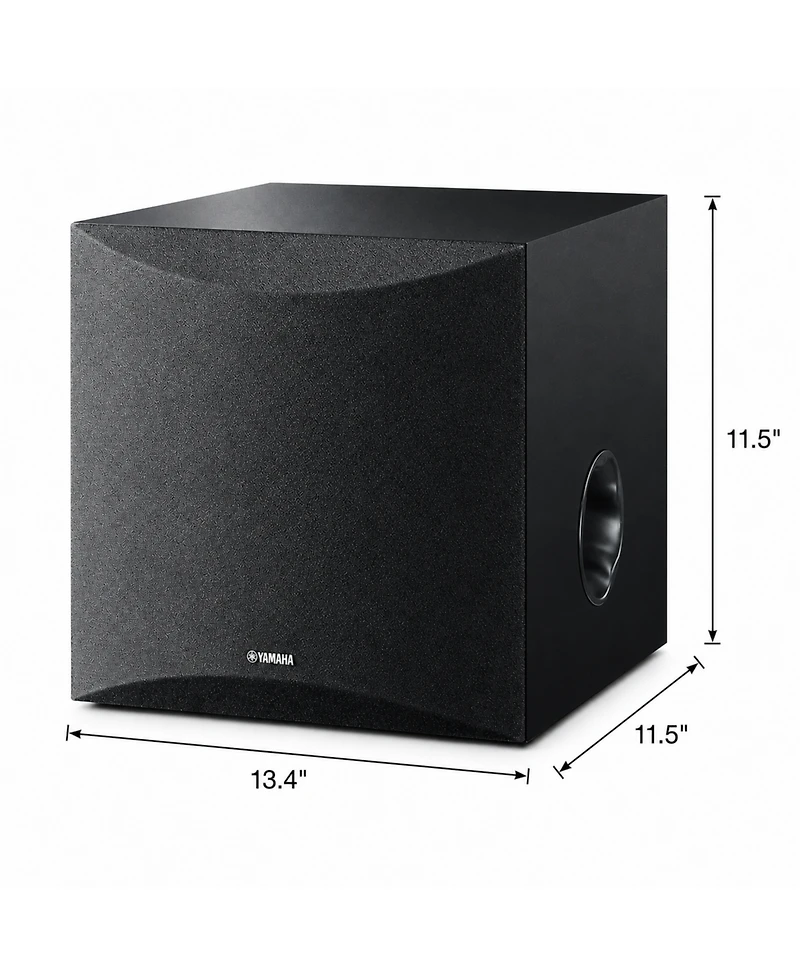 Yamaha Ns-SW050BL 8-Inch 100W Powered Subwoofer