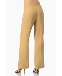 Ivonne Women's Linen Straight Leg Wide Pants