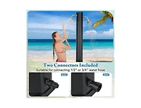 Lucky One 9.3 Gallon Solar Heated Outdoor Shower with Dual Shower Heads