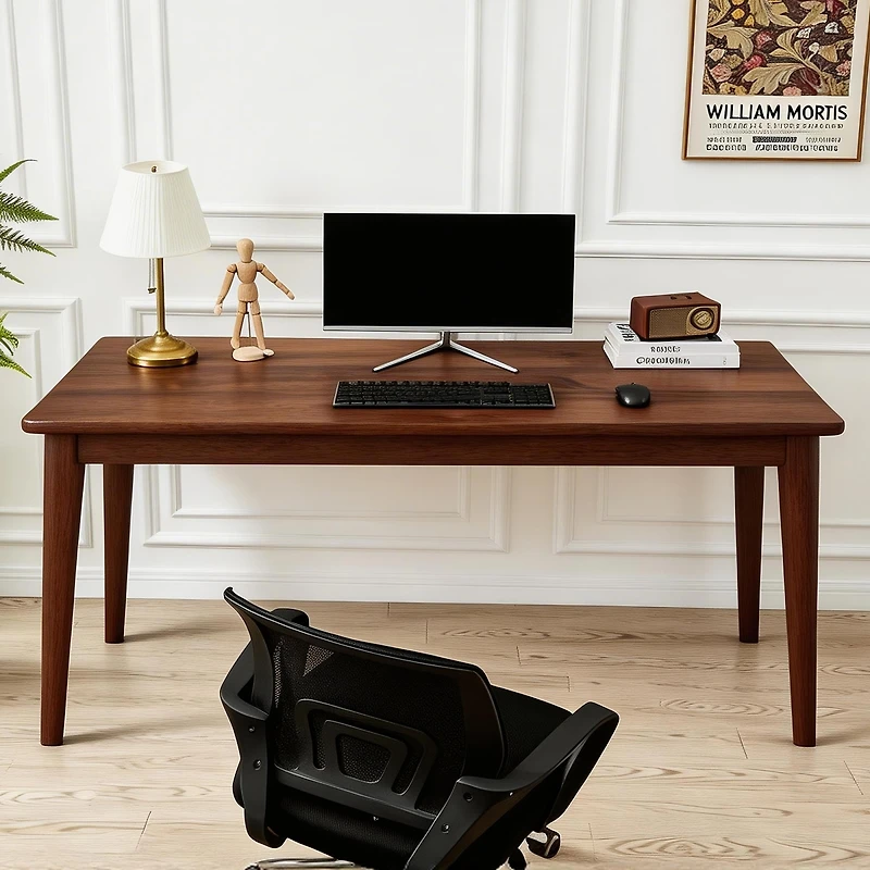 Streamdale Furniture Solid Wood Mid-Century Modern Desk