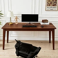 Streamdale Furniture Solid Wood Mid-Century Modern Desk