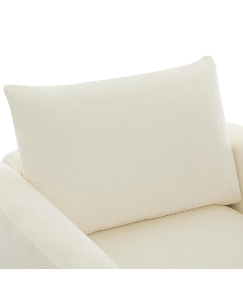 Streamdale Furniture 3-Seater Sofa with Rubberwood Legs