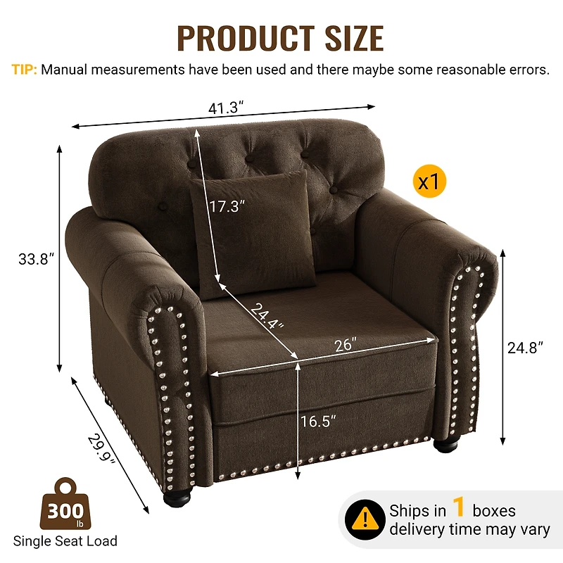 Streamdale Furniture Velvet Chesterfield Sofa with Nailhead Trim and Rolled Arms