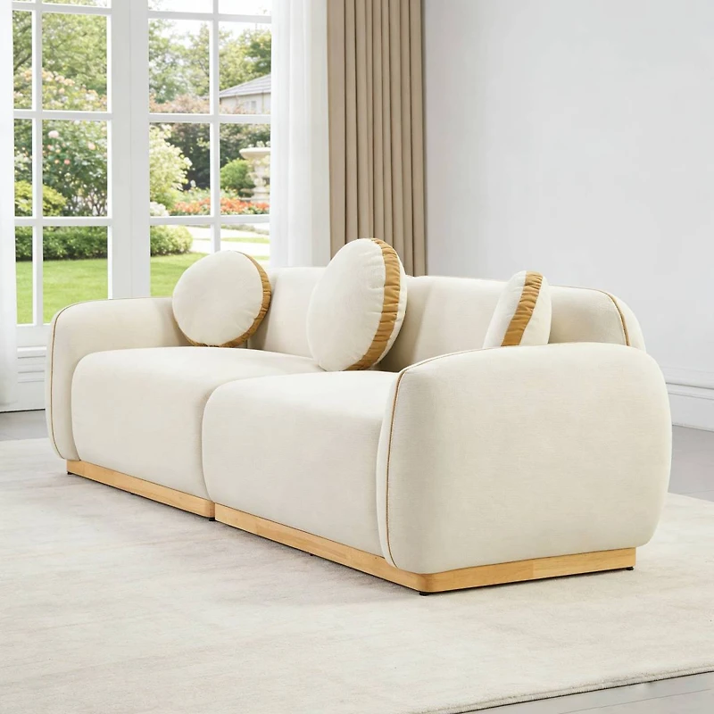Streamdale Furniture Modern Sofa Set with 3 Accent Pillows