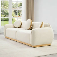 Streamdale Furniture Modern Sofa Set with 3 Accent Pillows
