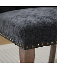 Streamdale Furniture Chenille Tufted Dining Chairs
