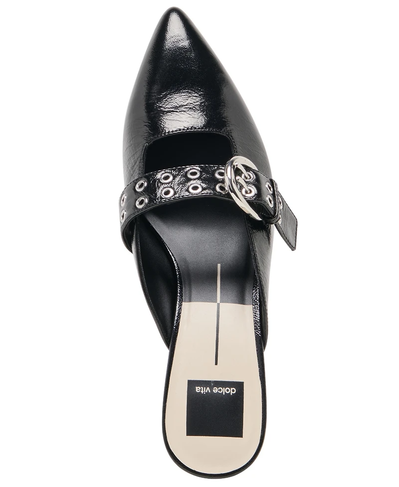 Dolce Vita Women's Cyrah Buckled Kitten Heel Mules
