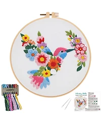Gnuadz Flower Embroidery Kit Beginner Hoop Guide