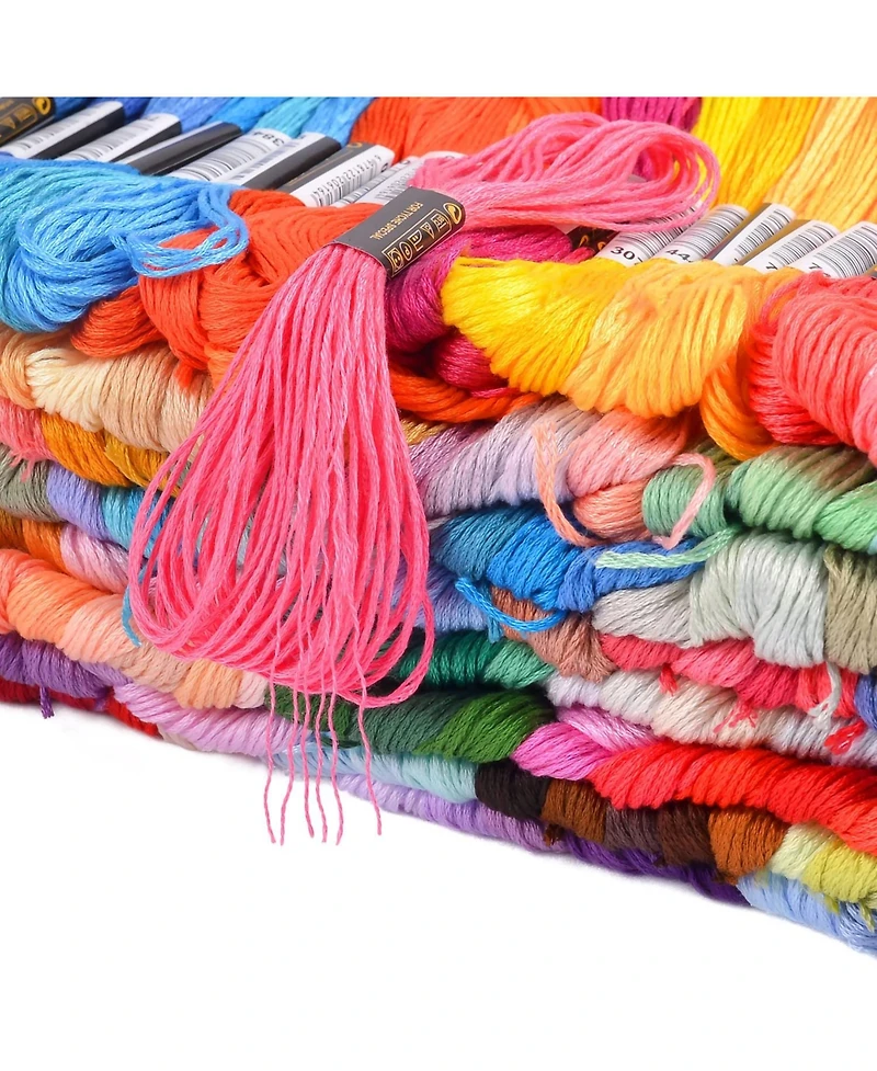 Gnuadz 200 Skeins Embroidery Floss Friendship Bracelet String Cross Stitch Diy