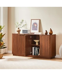 Streamdale Furniture 63 Vertical Stripe Buffet Cabinet/Tv Stand