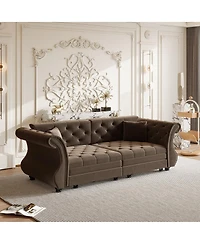 Streamdale Furniture Oversized Chesterfield Pull Out Sofa Bed