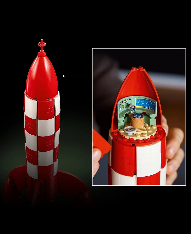 Lego Ideas Tintin Moon Rocket Building Set 21367, 1283 Pieces