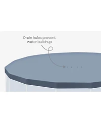 Funsicle 18 Foot Durable Round Pool Cover for Oasis and Activity Pools