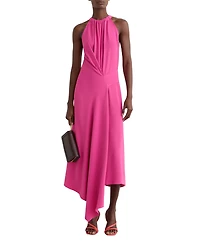 Reiss Women's Drape-Detail Sleeveless Midi Dress