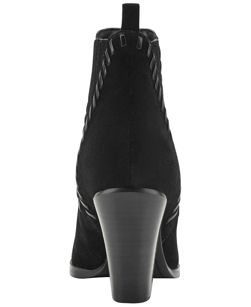 Marc Fisher Ltd Women's Alvira Suede Block Heel Booties