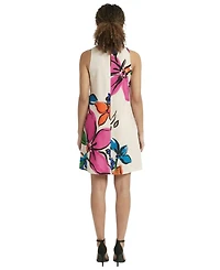 London Times Women's Crewneck Short Dress