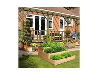 Lucky One 3 Tier Elevated Wooden Garden Bed for Vegetables, Herbs and Flowers