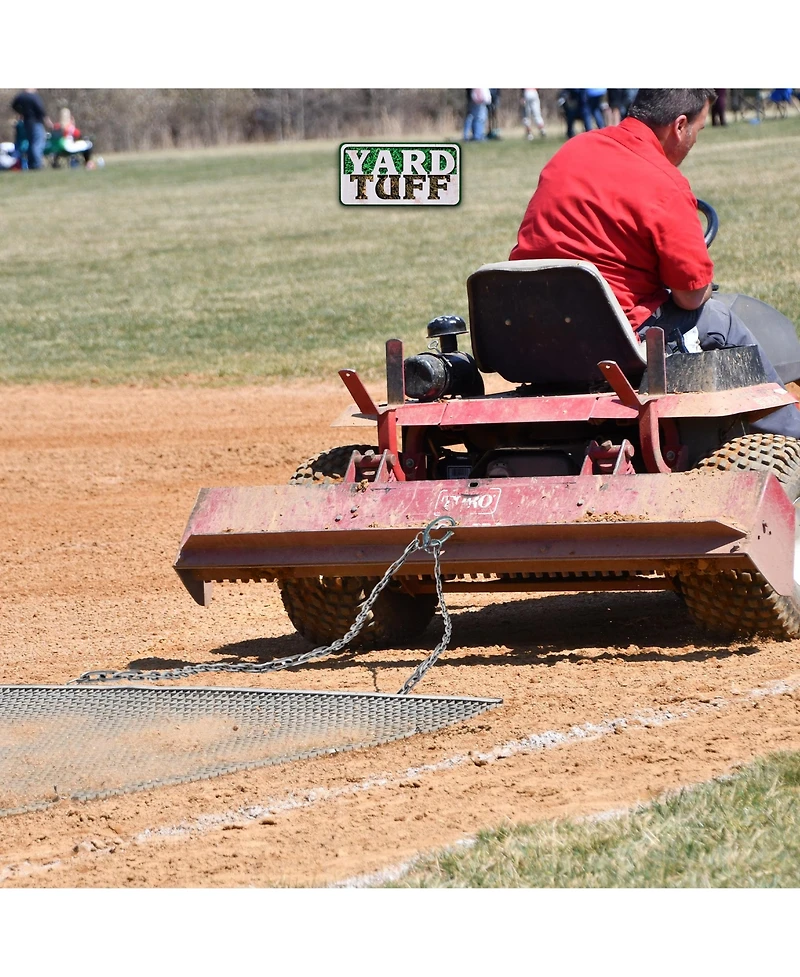 Yard Tuff 44HPDM Atv/Utv 4 x 4 Foot Zinc and Steel Field Surface Leveling Drag Mat