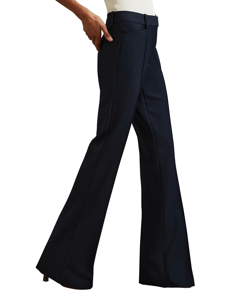 Reiss Women's Flared Suit Trouser Pants