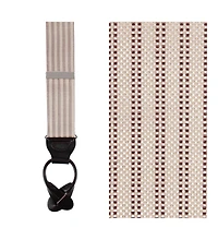 Trafalgar Men's Booker Southern Gentleman Silk Button End Suspenders