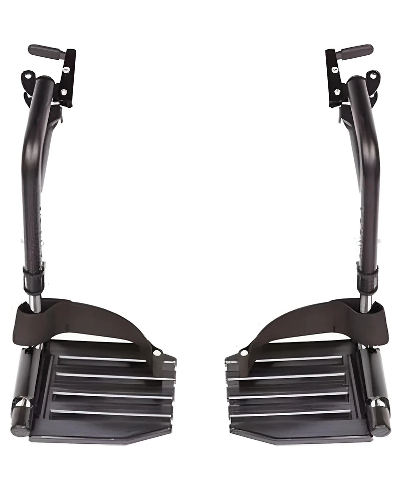 Invacare Wheelchair Legrest with Heel Loops, Adjustable Length, Swing Away Design and Flip Up Footplate
