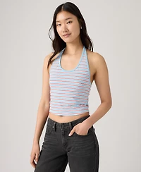Levi's Women's Ella Striped Halter Crop Top