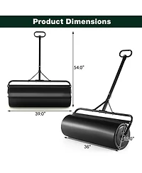 Mecale Metal Lawn Roller with Detachable Gripping Handle