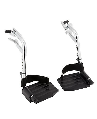 Invacare Wheelchair Legrest with Heel Loops, Swing Away Design and Flip Up Composite Footplate