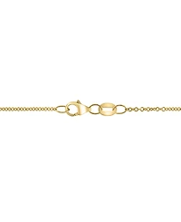 Effy Collection SimulatedPearl (0.75mm) & Diamond Accent (0.04 ct. t.w.) Pendant Necklace in Gold Over Silver