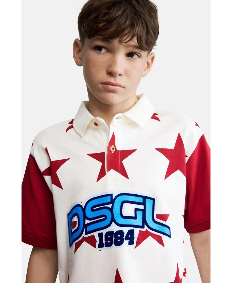 Desigual Boys Boys's Logo star polo