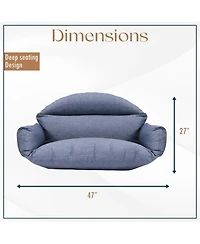 LeisureMod 2-Person Polyester Cushions for Swing Chairs and Hammocks