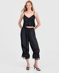 And Now This Women's Lace-Trim Balloon Pants, Macy's Exclusive