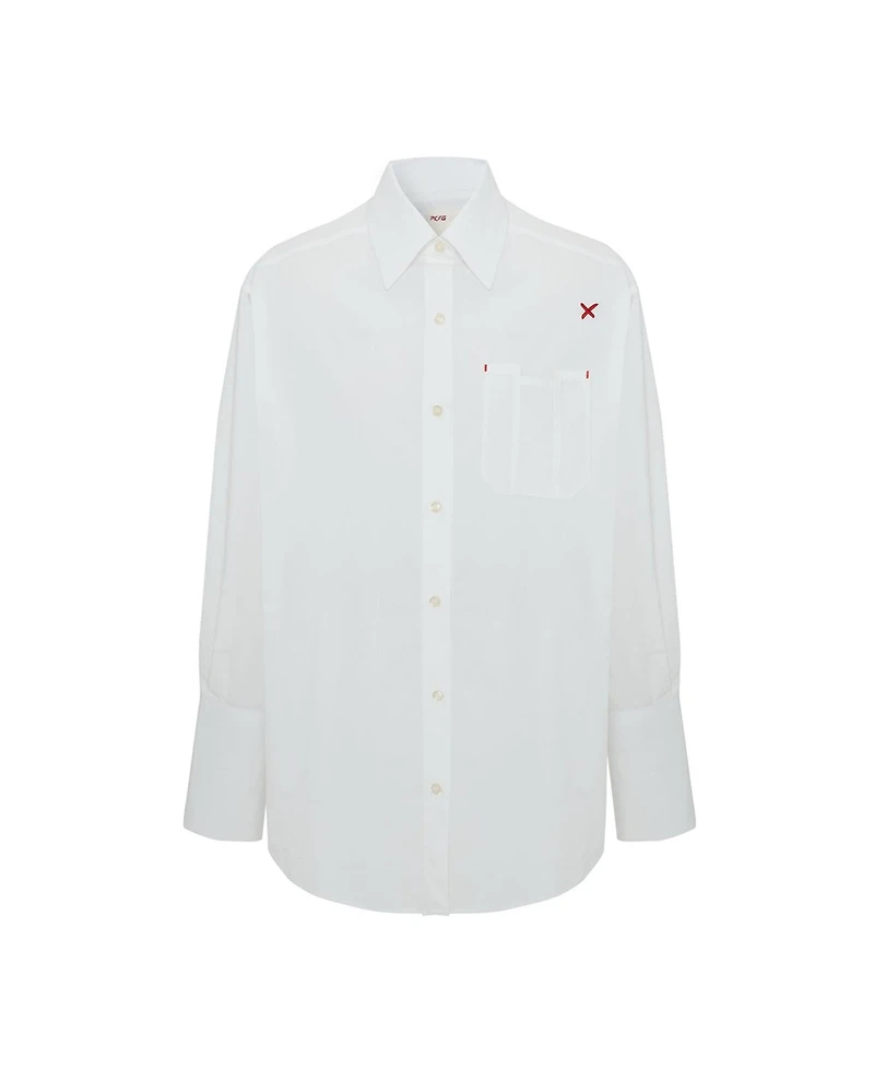 Pcfg Women's Cotton Oversized Shirt