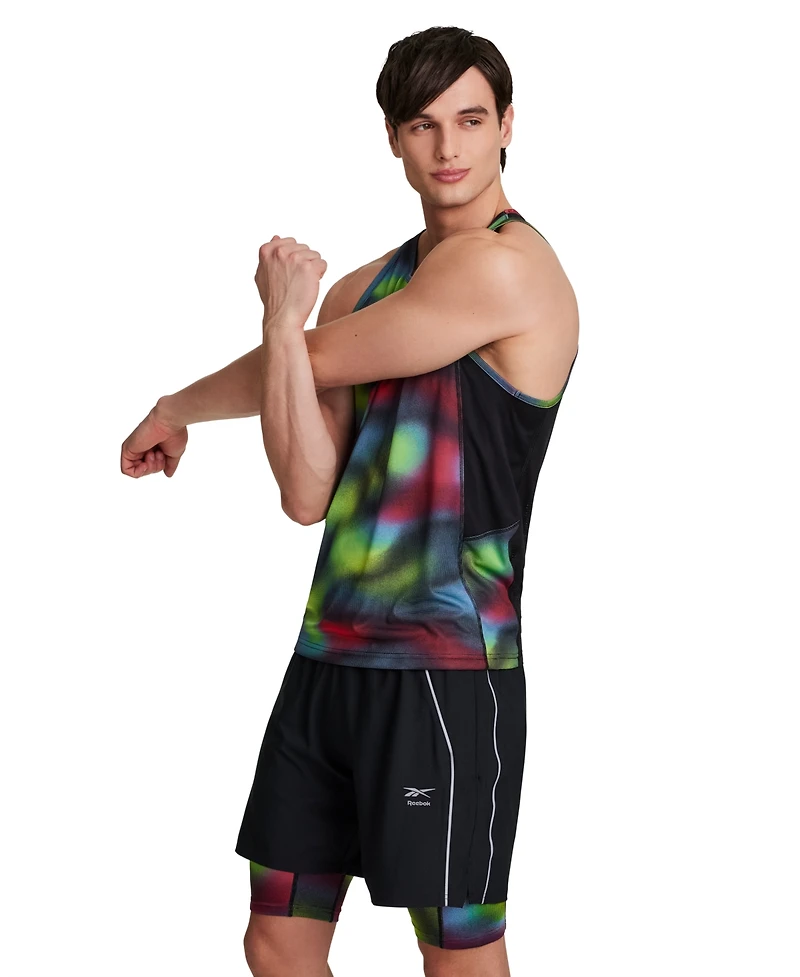 Reebok Men's Run Distort Speed Singlet Sleeveless Tank Top T-shirt