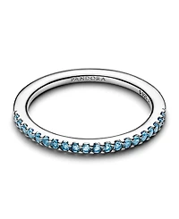 Pandora Sparkling Purple Half-Eternity Band Ring