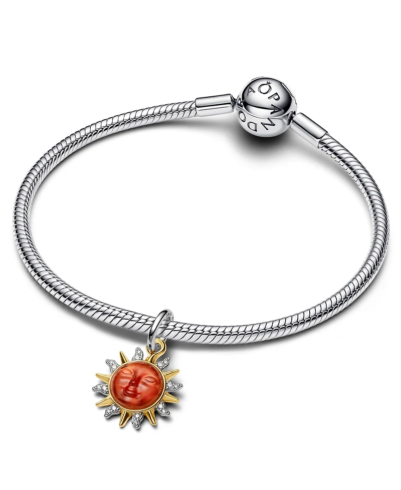 Pandora Swirling Sun Two-Tone Dangle Charm