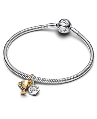 Pandora Engravable Trophy Double Dangle Charm