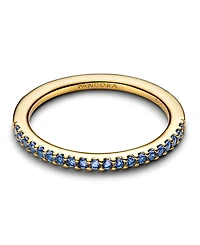 Pandora Sparkling Green Half-Eternity Band Ring