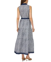 CeCe Women's Cotton-Blend Sleeveless Shirt Dress