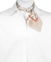 Bespoke Fashion Palm-Print Ribbon Scarf
