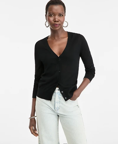 I.n.c. International Concepts Women's V-Neck Cardigan Sweater, Macy's Exclusive