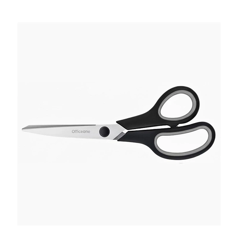 OfficeOne 3-Pack Heavy Duty Scissors 8" – Ultra Sharp Multipurpose Scissors with Comfort Grip Handles for Office, School, Home, Crafts and Sewing