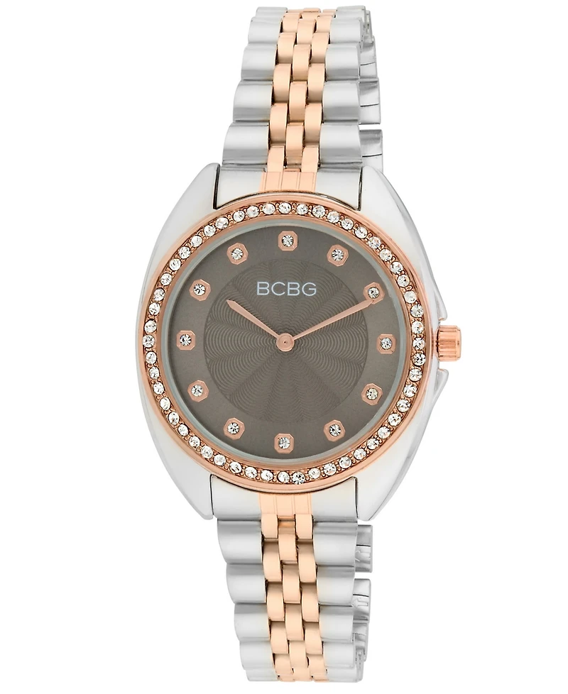 Bcbg Women's Quartz Round Two-Tone Stainless-Steel Watch 34mm