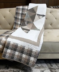Donna Sharp Smoky Star Cotton Reversible Throw, 50" x 60"